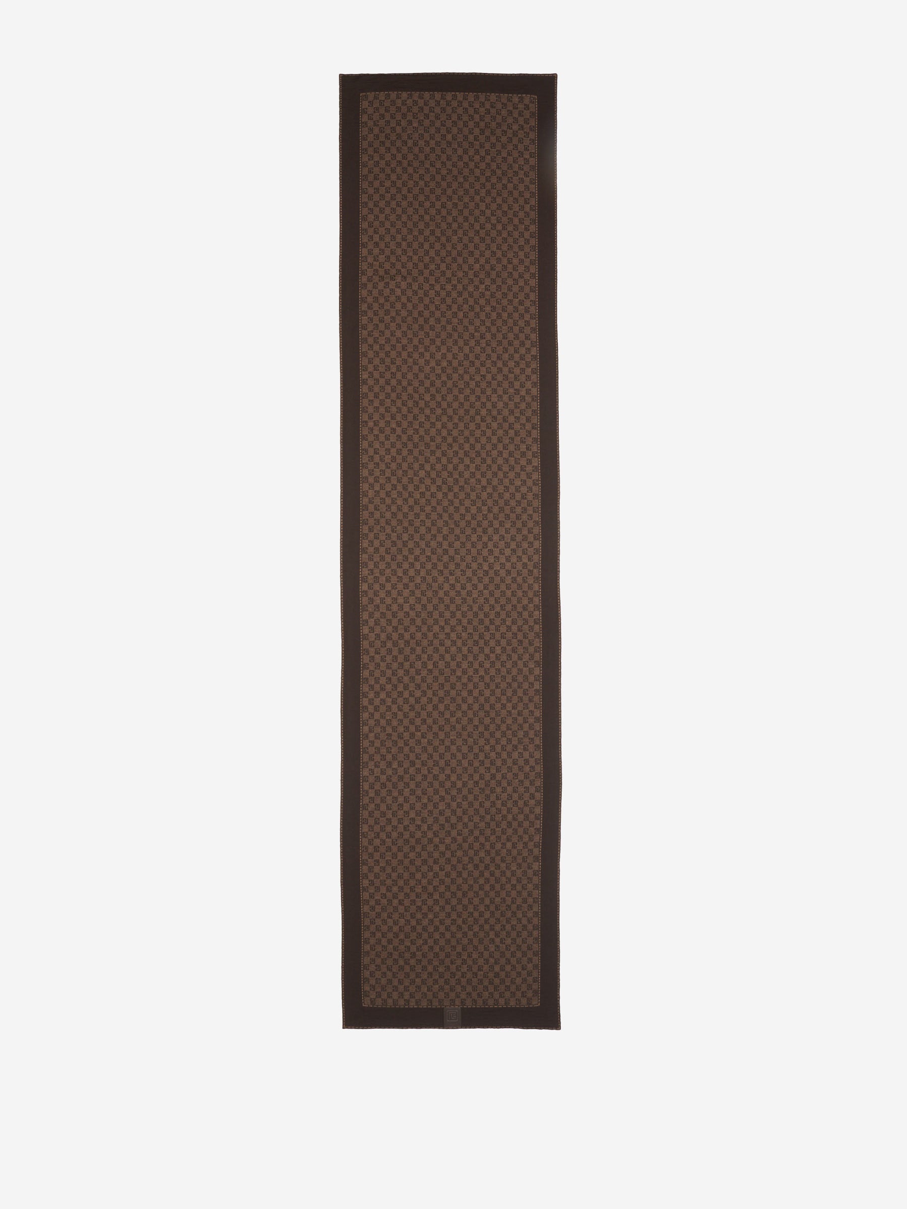 Outlet online Balmain Hombre Bufanda Punto Monograma color Marron sku 630-001387 01 - Foto 3