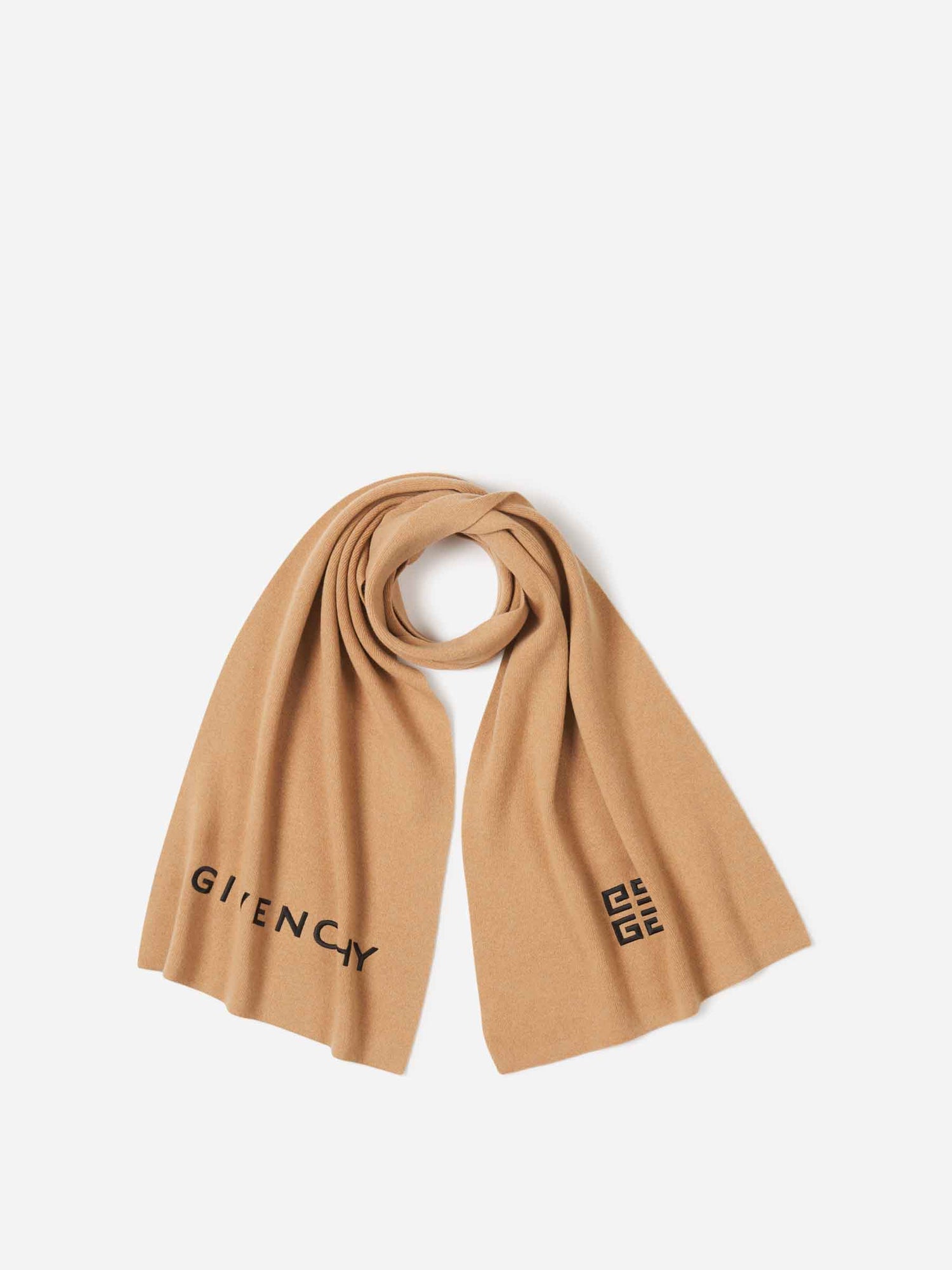 Givenchy Hombre Barcelona Bufanda Lana Y Cashmere color Camel sku 630-001414 04 - Foto 1