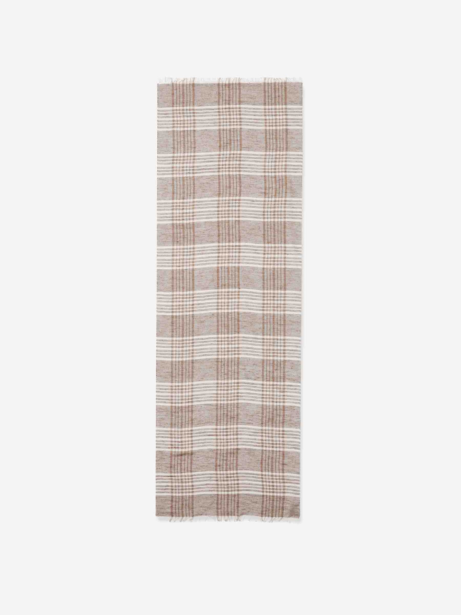 Outlet online Santa Eulalia Hombre Bufanda Seda Listado color Marrón sku 630-001466 00 - Foto 2