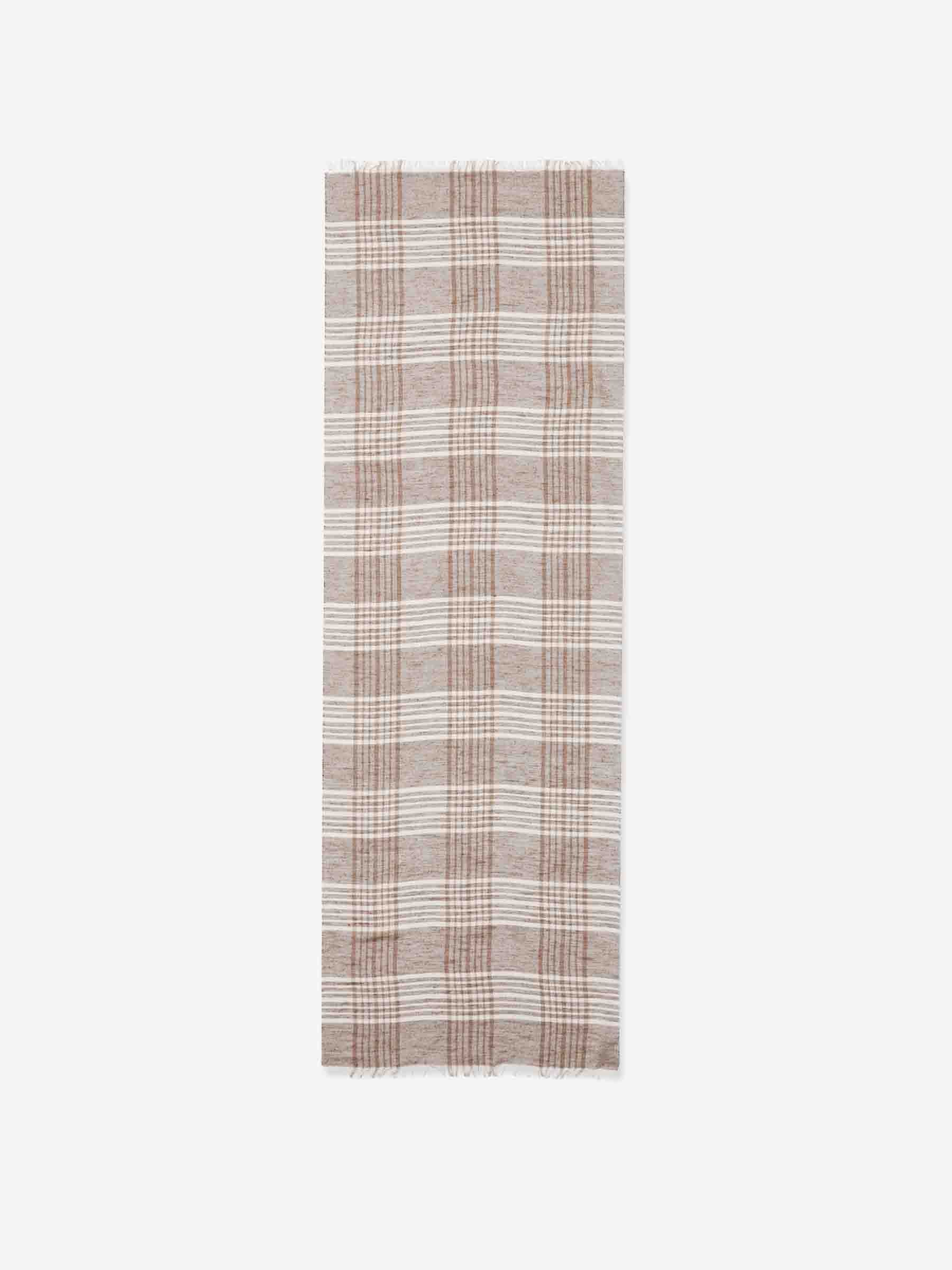 Outlet online Santa Eulalia Hombre Bufanda Seda Listado color Marrón sku 630-001466 00 - Foto 2