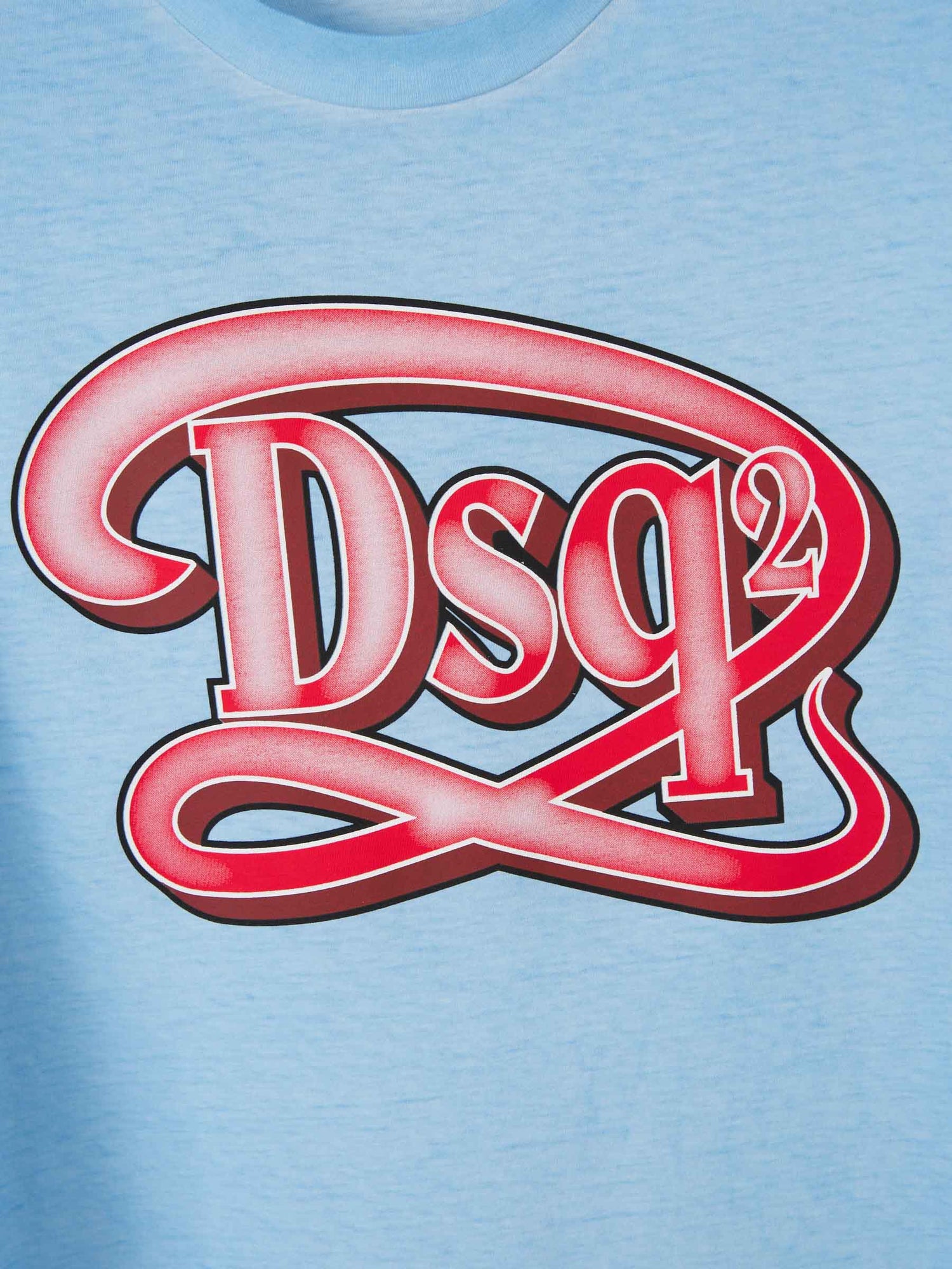 Outlet online Dsquared2 Hombre Camiseta Surf Dsq2 color Azul Cielo sku 553-003662 01 - Foto 4