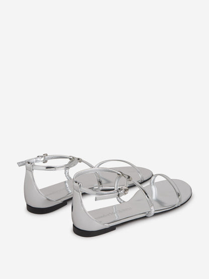 Outlet online McQueen Mujer Sandalias Tiras Silver color Plateado sku 800-005288 01 - Foto 3