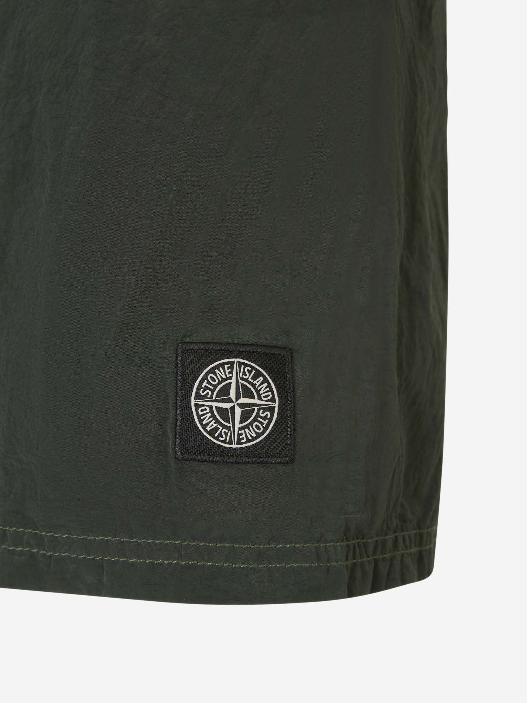 Outlet online Stone Island Hombre Bañador Texturizado Logo color Verde Militar sku 561-001321 02 - Foto 4