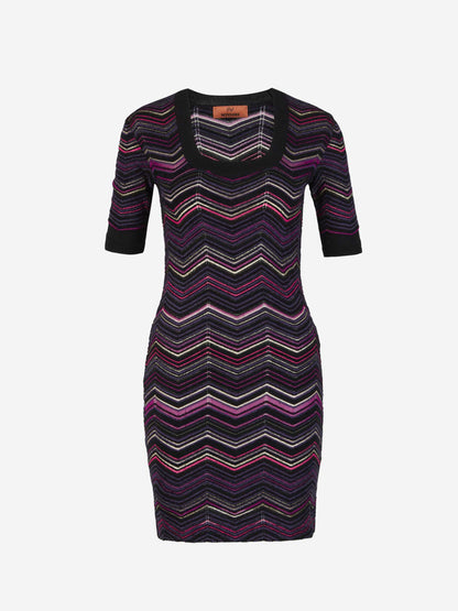Outlet online Missoni Mujer Vestido Punto Mini color Violeta sku 731-005796 01 - Foto 1