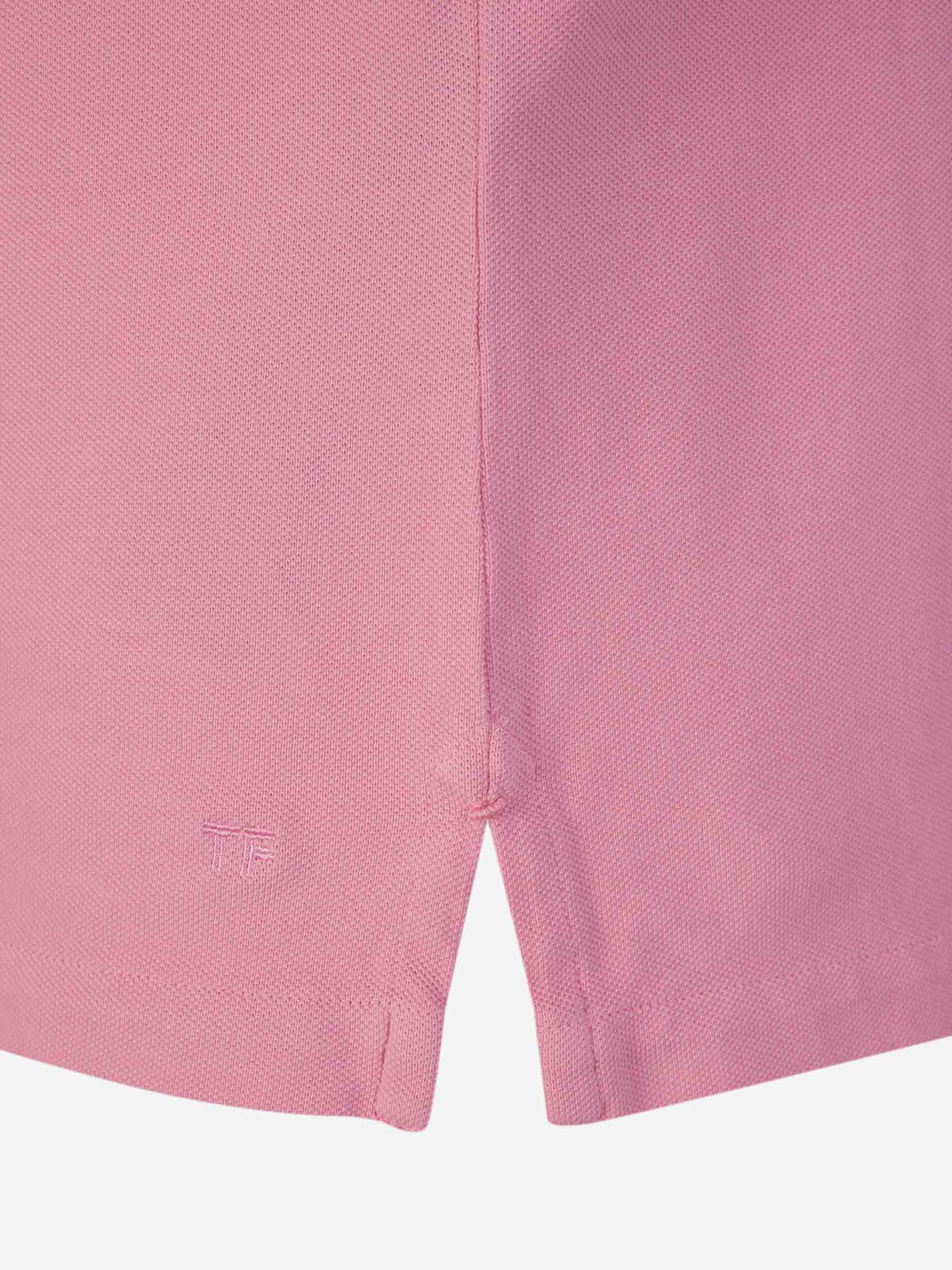 Outlet online Tom Ford Hombre Polo Piqué Algodón color Rosa sku 552-001445 01 - Foto 5