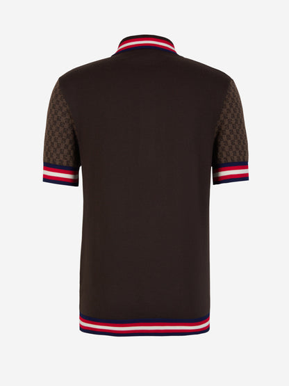 Outlet online Balmain Hombre Polo Monograma Lana color Marrón sku 552-001388 00 - Foto 2