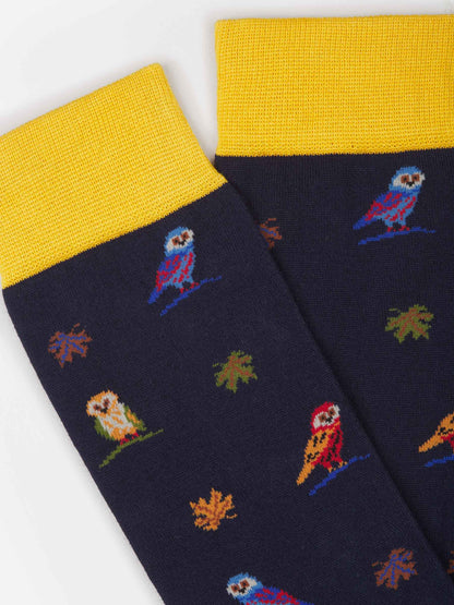 Outlet online Gallo Hombre Calcetines Búho Algodón color Azul Marino sku 641-000168 01 - Foto 2