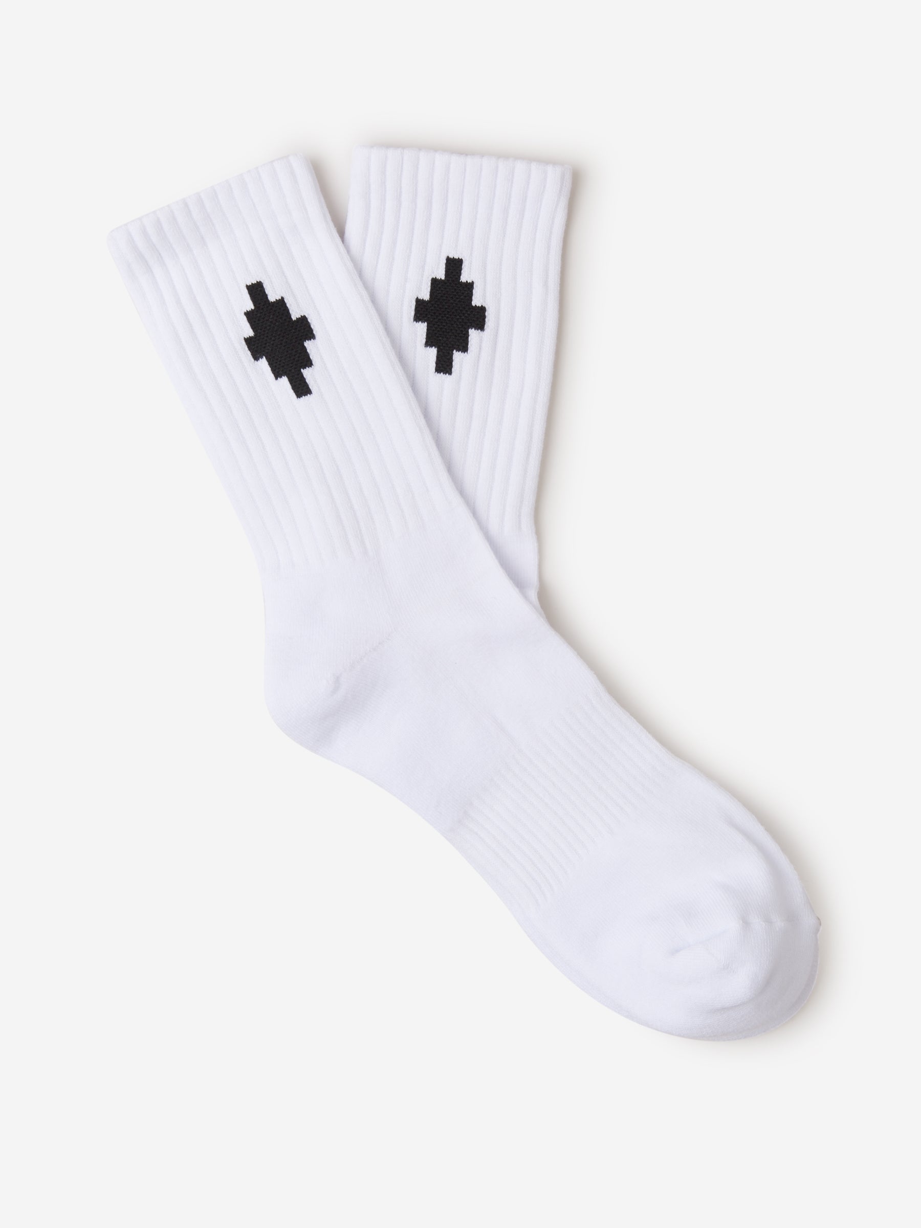 Outlet online Marcelo Burlon Hombre Calcetines Cortos Cross color Negro sku 641-000178 02 - Foto 2