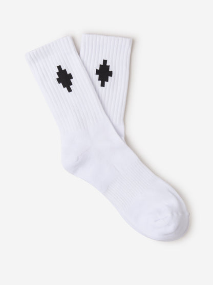 Outlet online Marcelo Burlon Hombre Calcetines Cortos Cross color Negro sku 641-000178 02 - Foto 2