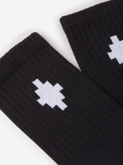 Outlet online Marcelo Burlon Hombre Calcetines Cortos Cross color Negro sku 641-000178 02 - Foto 3