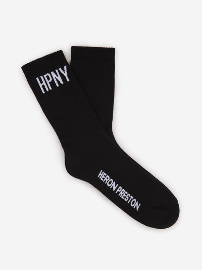 Outlet online Heron Preston Hombre Calcetines Canalé Algodón color Negro sku 641-000191 02 - Foto 3