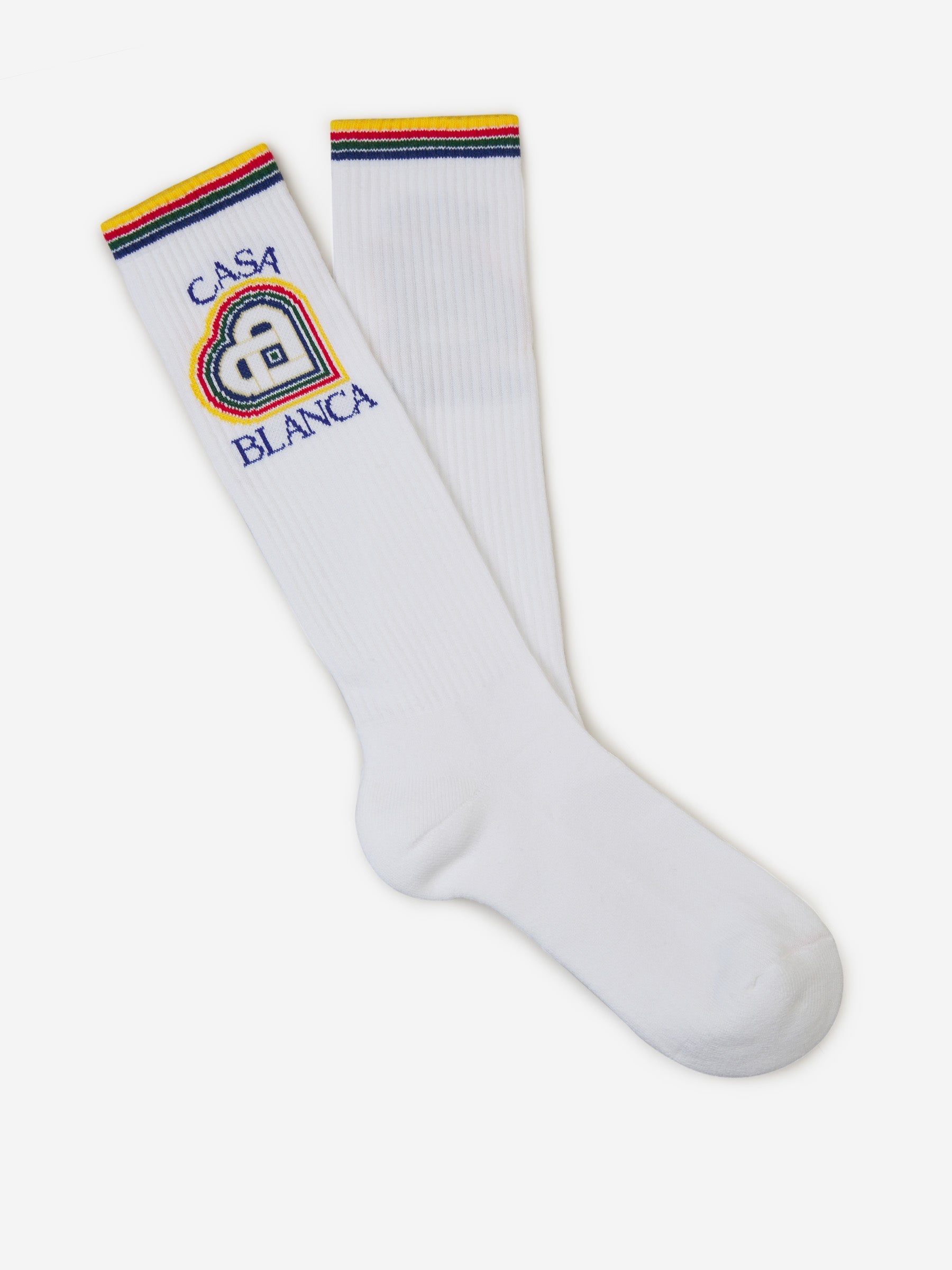 Outlet online Casablanca Hombre Calcetines Logo Jacquard color Blanco sku 642-000441 01 - Foto 3