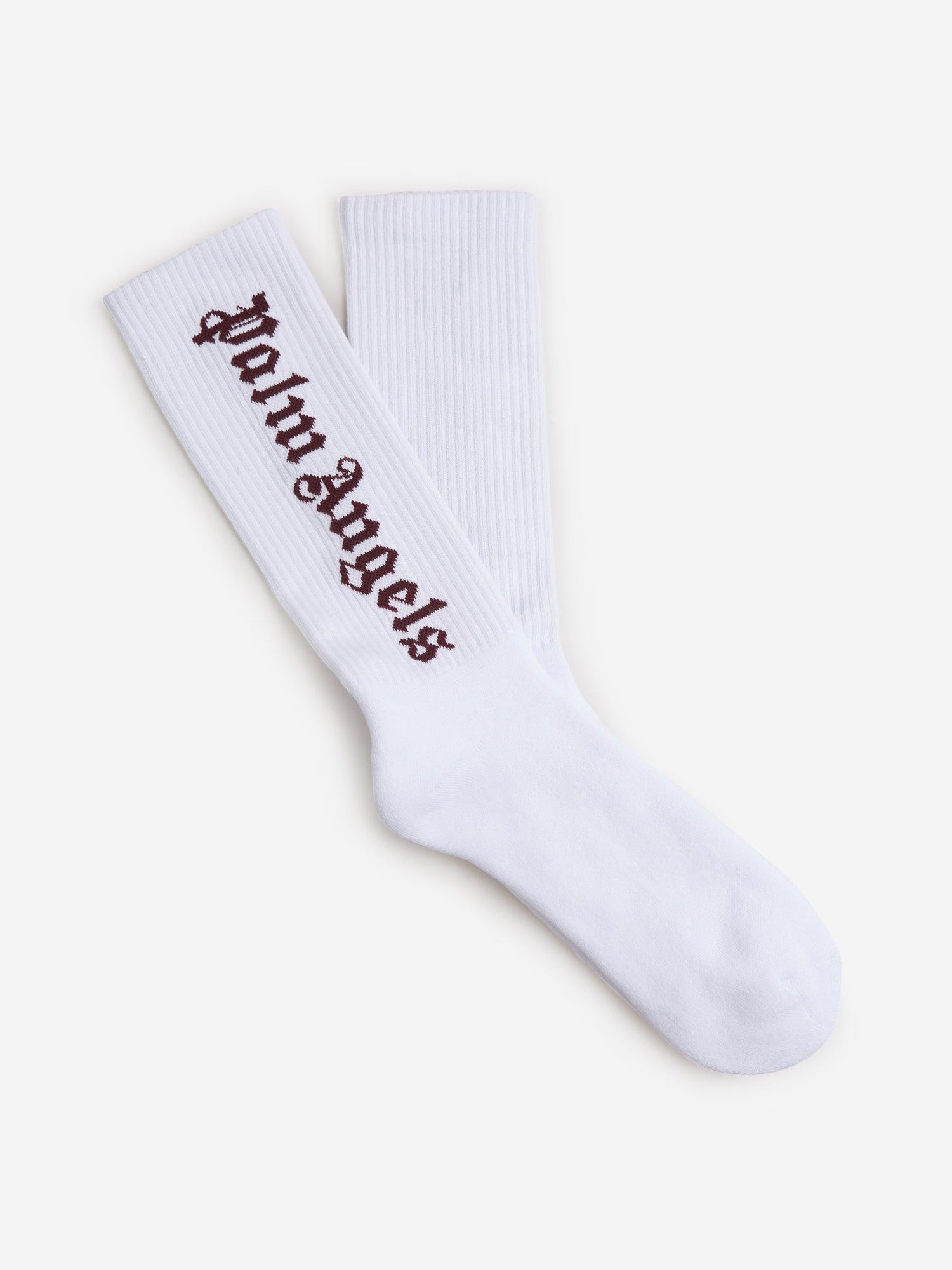 Outlet online Palm Angels Hombre Calcetines Logo Canalé color Blanco sku 642-000446 01 - Foto 1