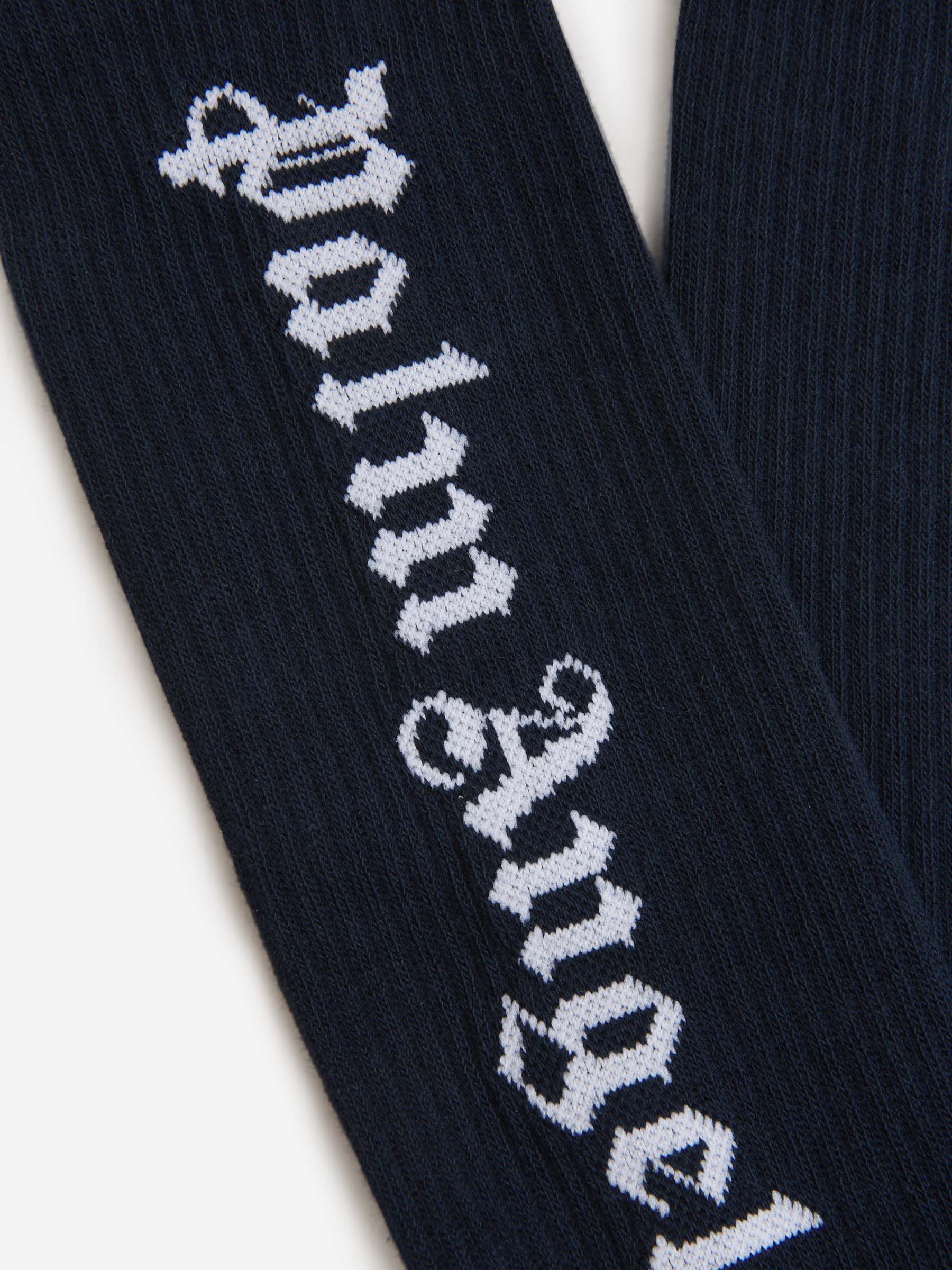 Outlet online Palm Angels Hombre Calcetines Logo Canalé color Blanco sku 642-000446 01 - Foto 4
