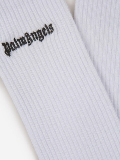 Palm Angels Calcetines Logo Canalé color Negro sku 642-000447 02 - Foto 2