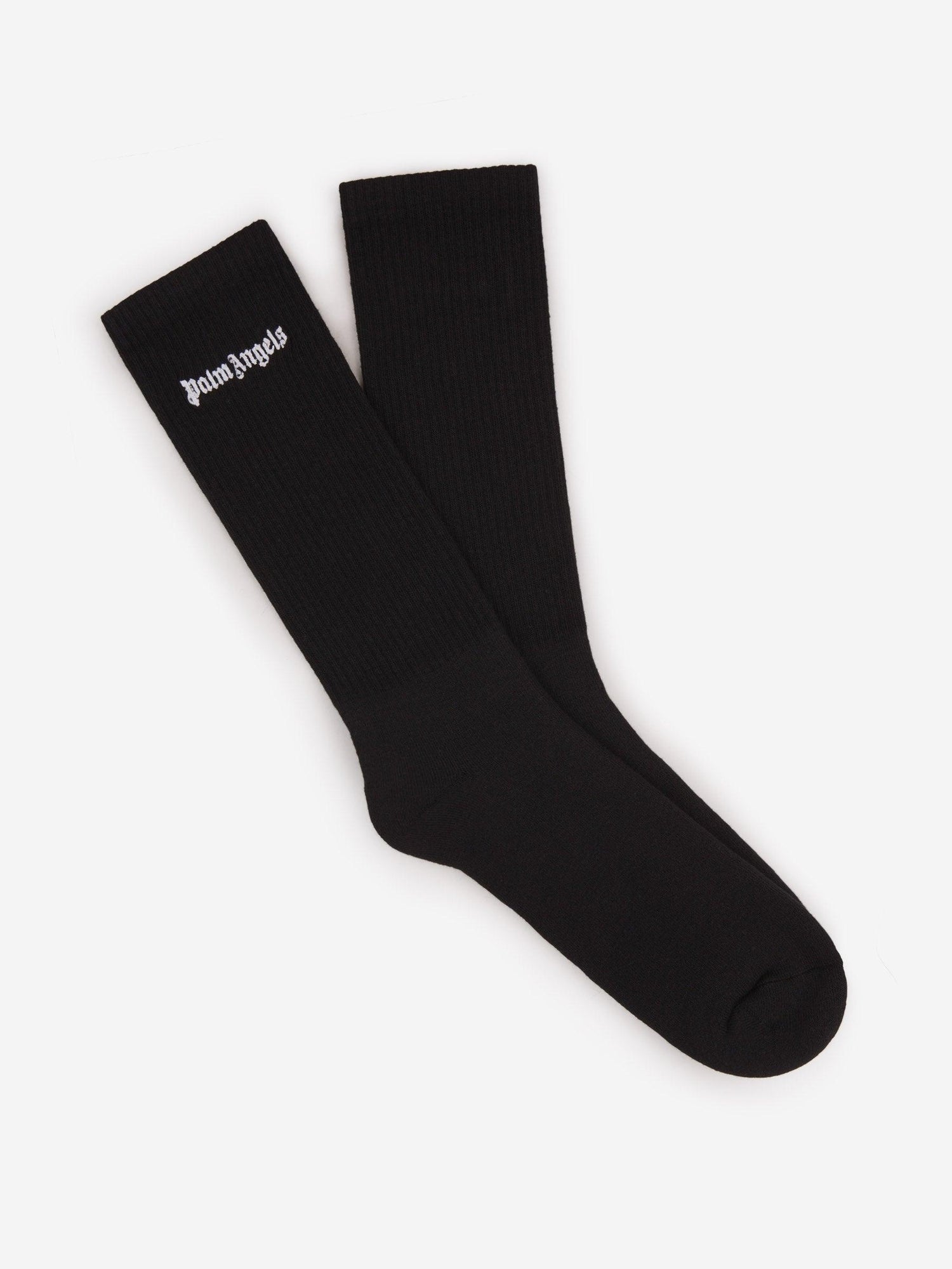 Palm Angels Calcetines Logo Canalé color Negro sku 642-000447 02 - Foto 3