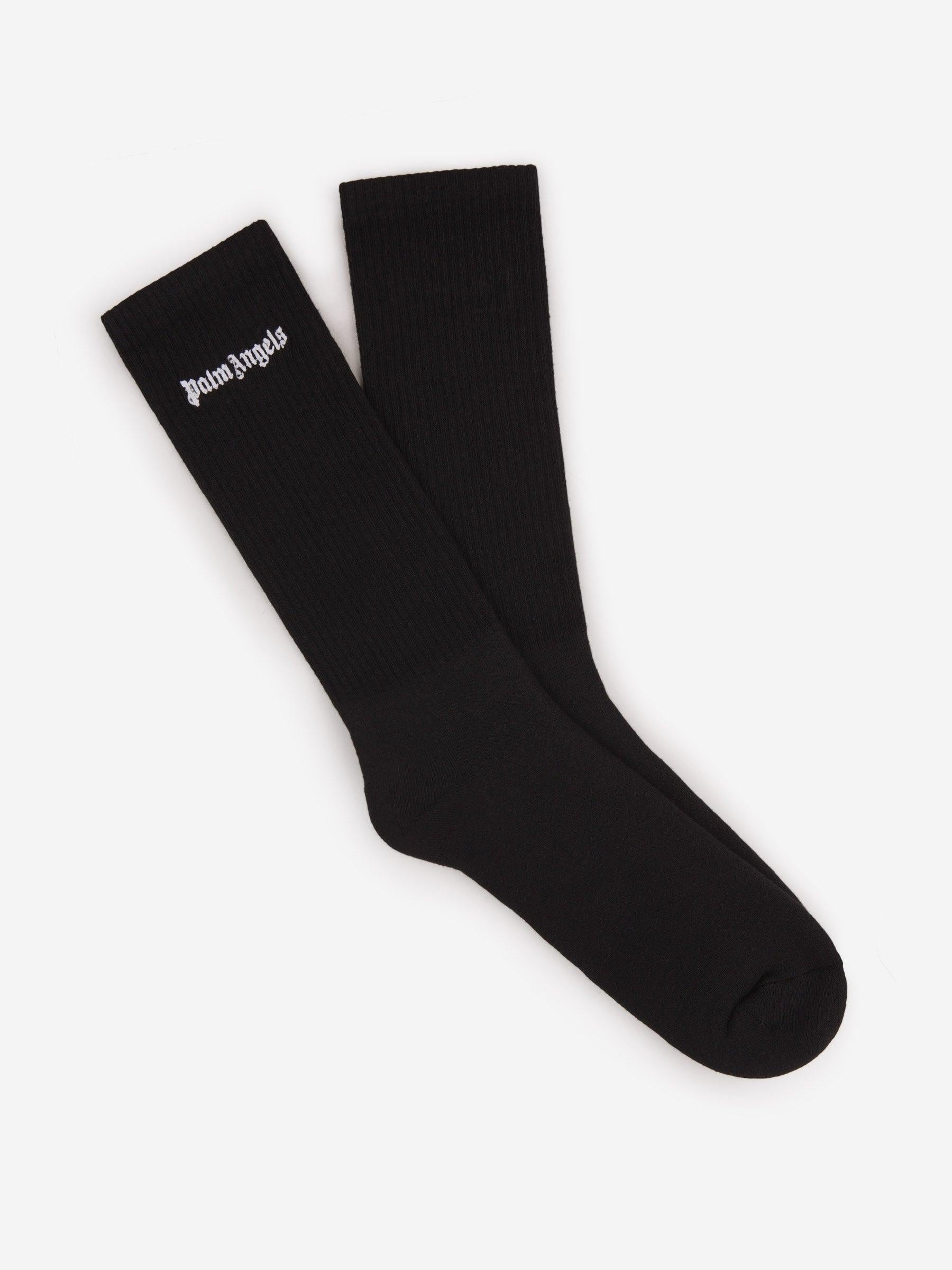 Palm Angels Calcetines Logo Canalé color Negro sku 642-000447 02 - Foto 3