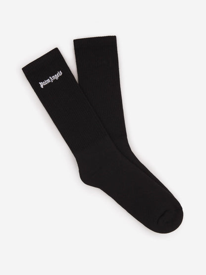 Palm Angels Calcetines Logo Canalé color Negro sku 642-000447 02 - Foto 3