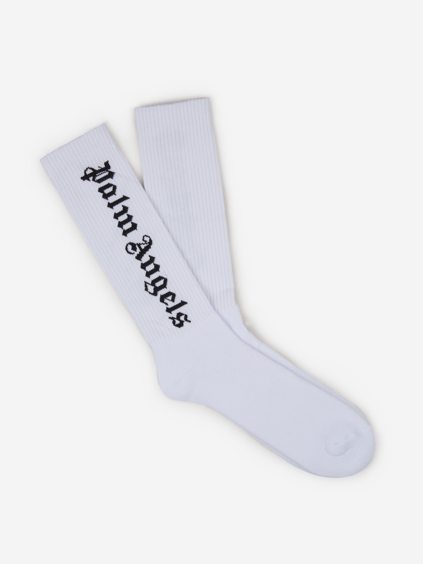 Outlet online Palm Angels Hombre Calcetines Logo Canalé color Blanco sku 642-000448 01 - Foto 1