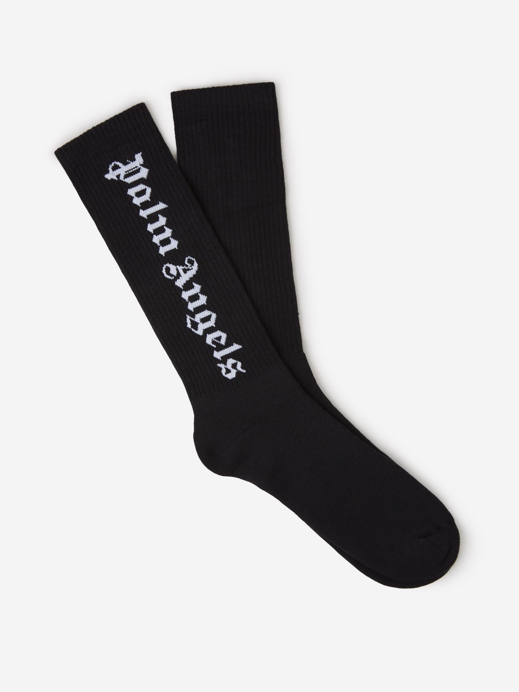 Outlet online Palm Angels Hombre Calcetines Logo Canalé color Blanco sku 642-000448 01 - Foto 3