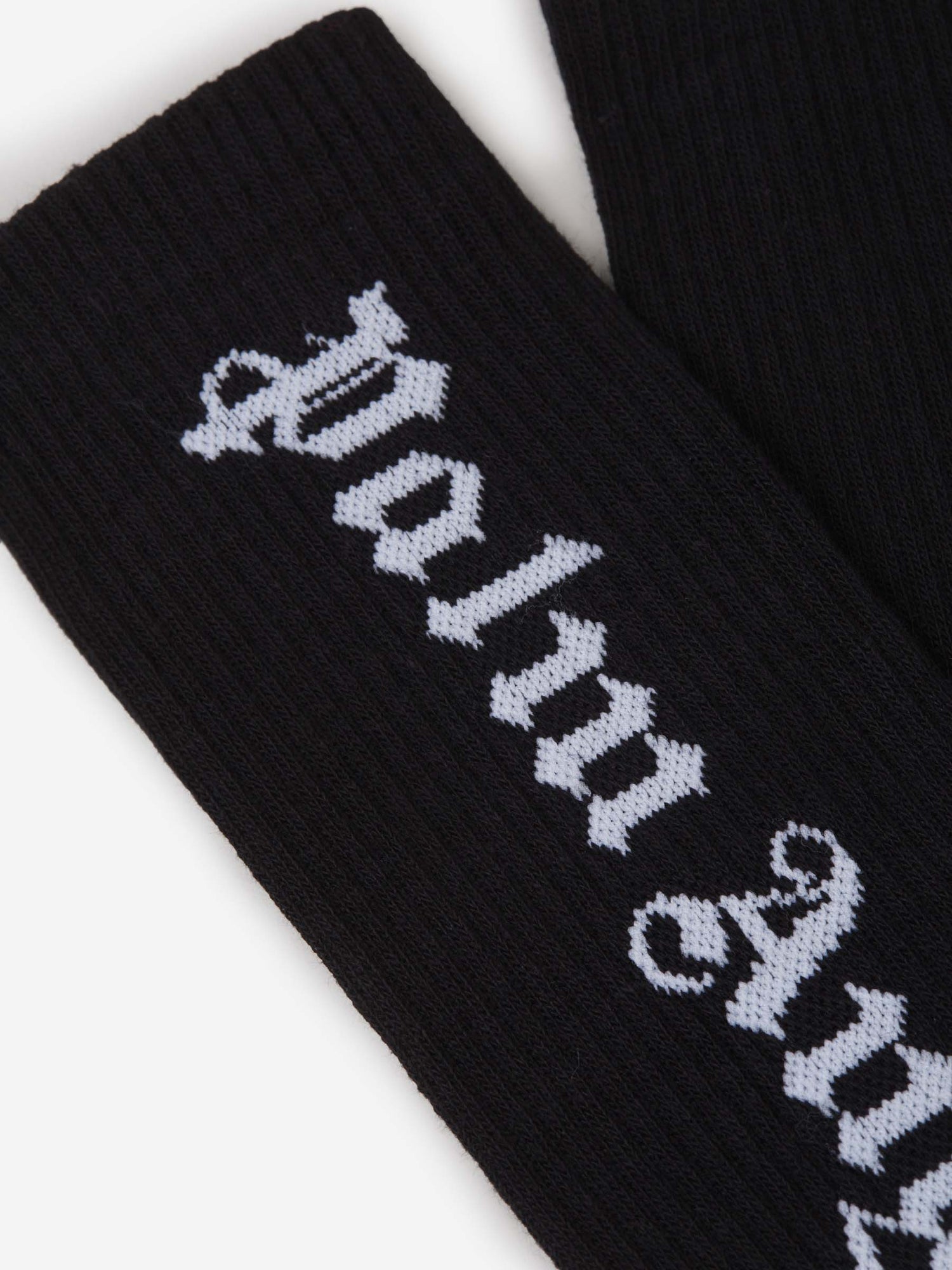 Outlet online Palm Angels Hombre Calcetines Logo Canalé color Blanco sku 642-000448 01 - Foto 4