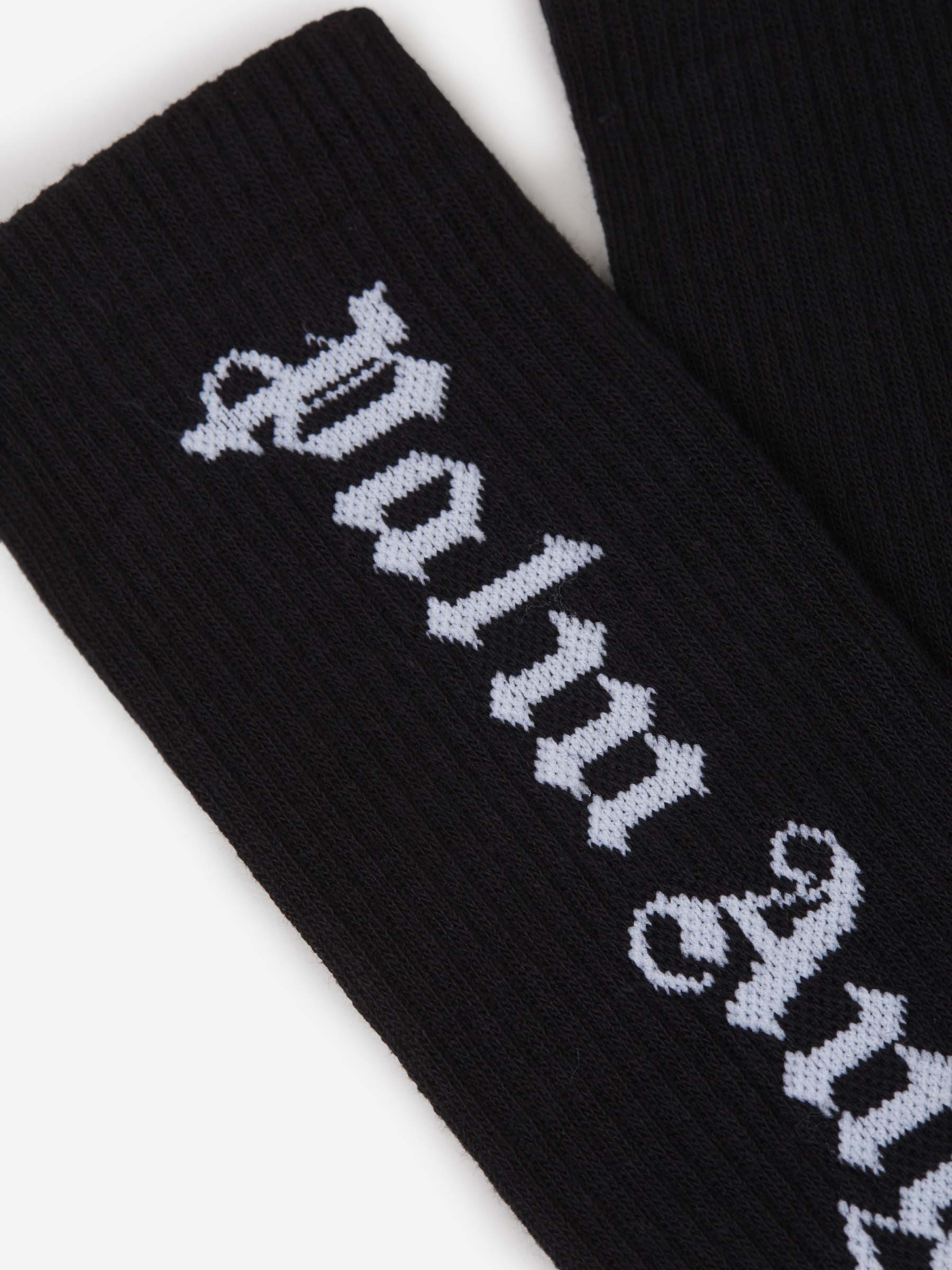 Outlet online Palm Angels Hombre Calcetines Logo Canalé color Blanco sku 642-000448 01 - Foto 4