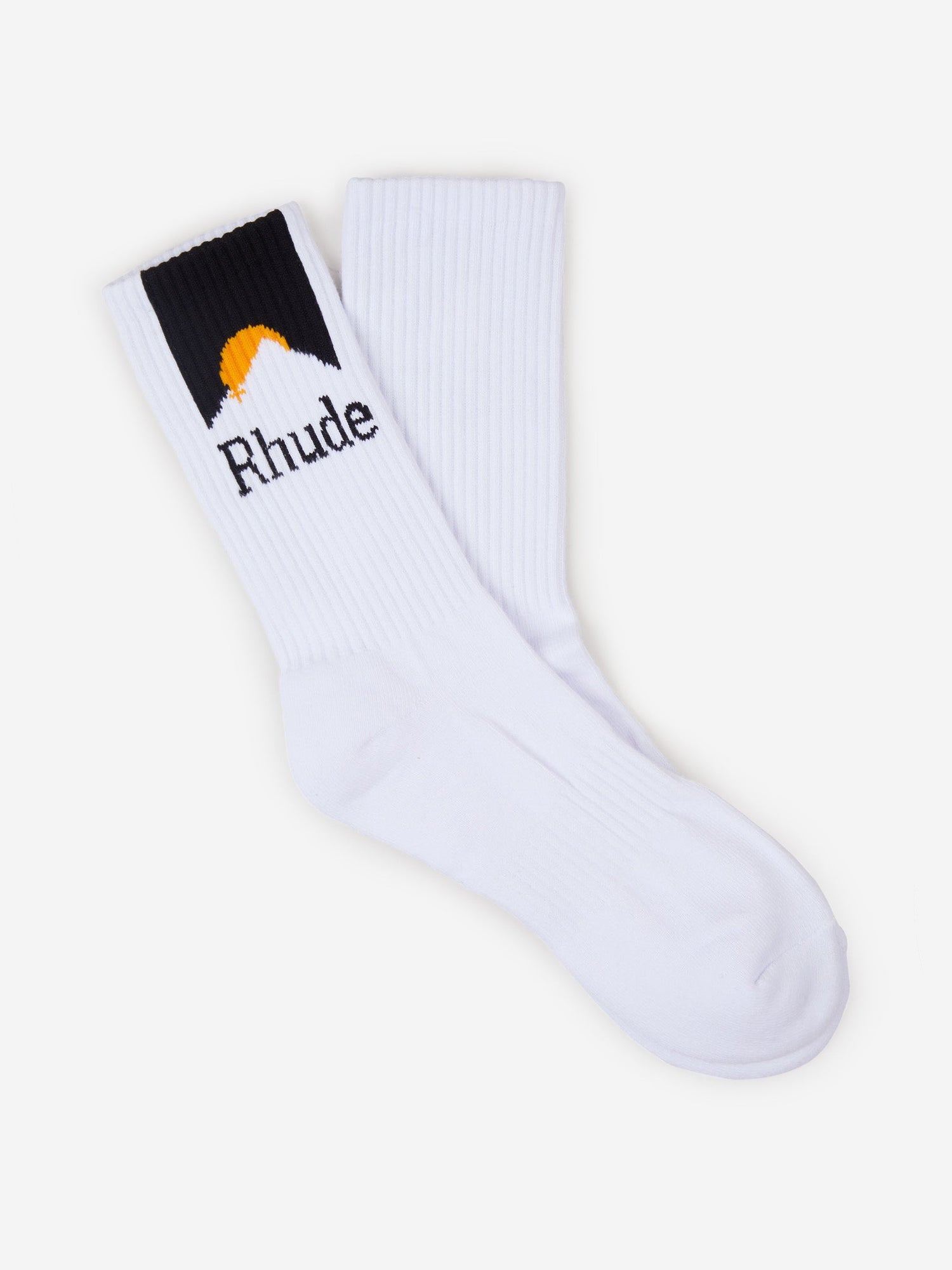 Outlet online Rhude Hombre Calcetines Logo Canalé color Negro sku 642-000453 00 - Foto 3