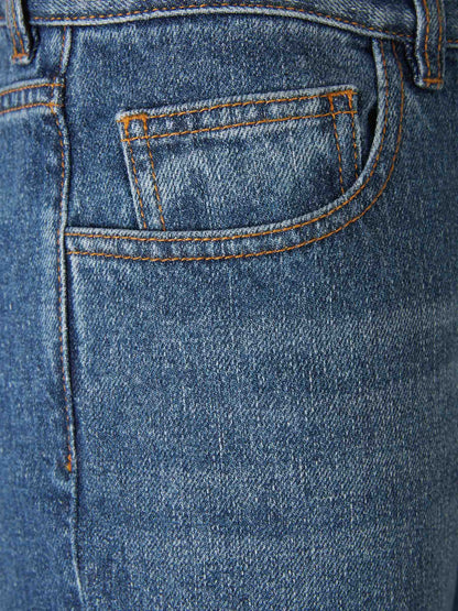 Outlet online Chloé Mujer Jeans Straight Fit Masaya color Azul Denim Oscuro sku 763-001552 01 - Foto 3