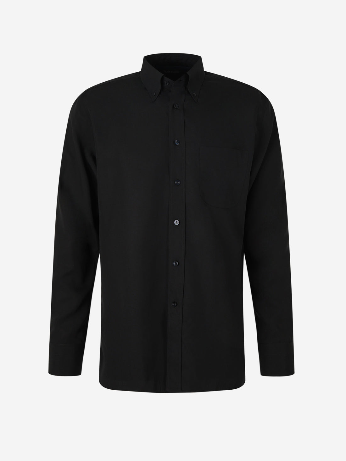 Tom Ford Camisa Fluida Button-Down color Negro sku 531-006287 01 - Foto 2