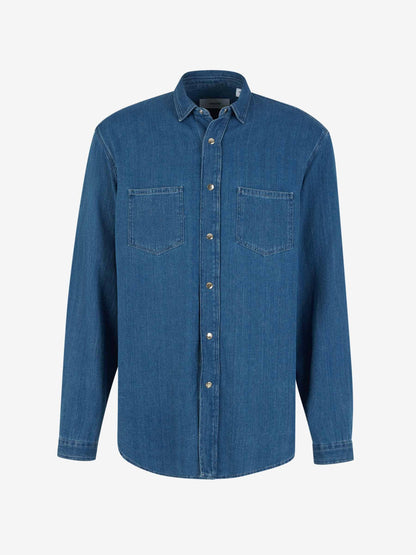 Outlet online Lardini Hombre Sobrecamisa Denim Algodón color Azul Denim sku 531-006230 01 - Foto 1