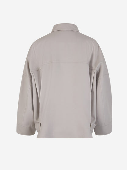 Herno Chaqueta Doble Capa Lana color Gris Claro sku 774-000482 01 - Foto 2