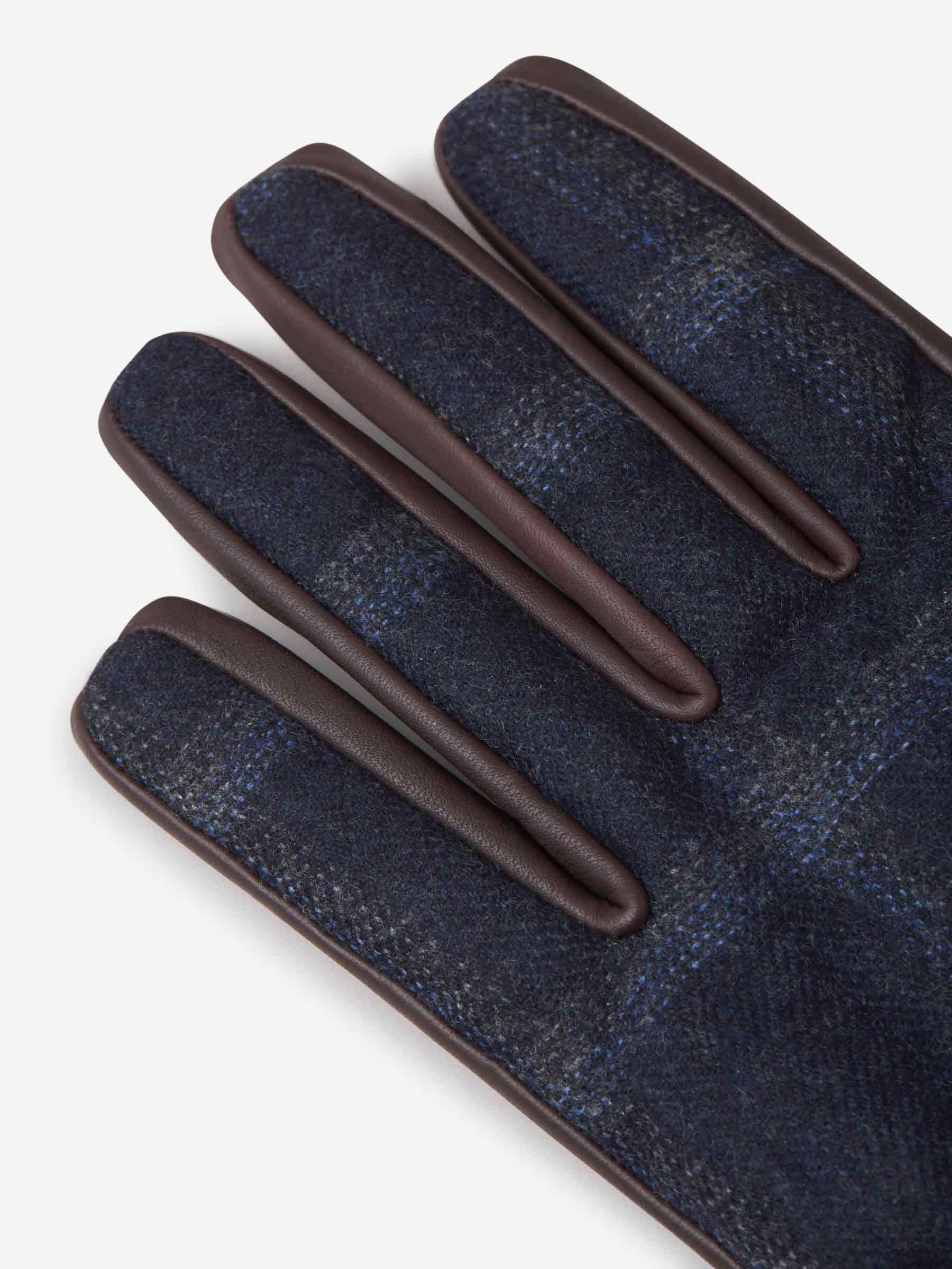 Outlet online Santa Eulalia Hombre Guantes Piel Cashmere color Azul Cobalto sku 680-000076 01 - Foto 1