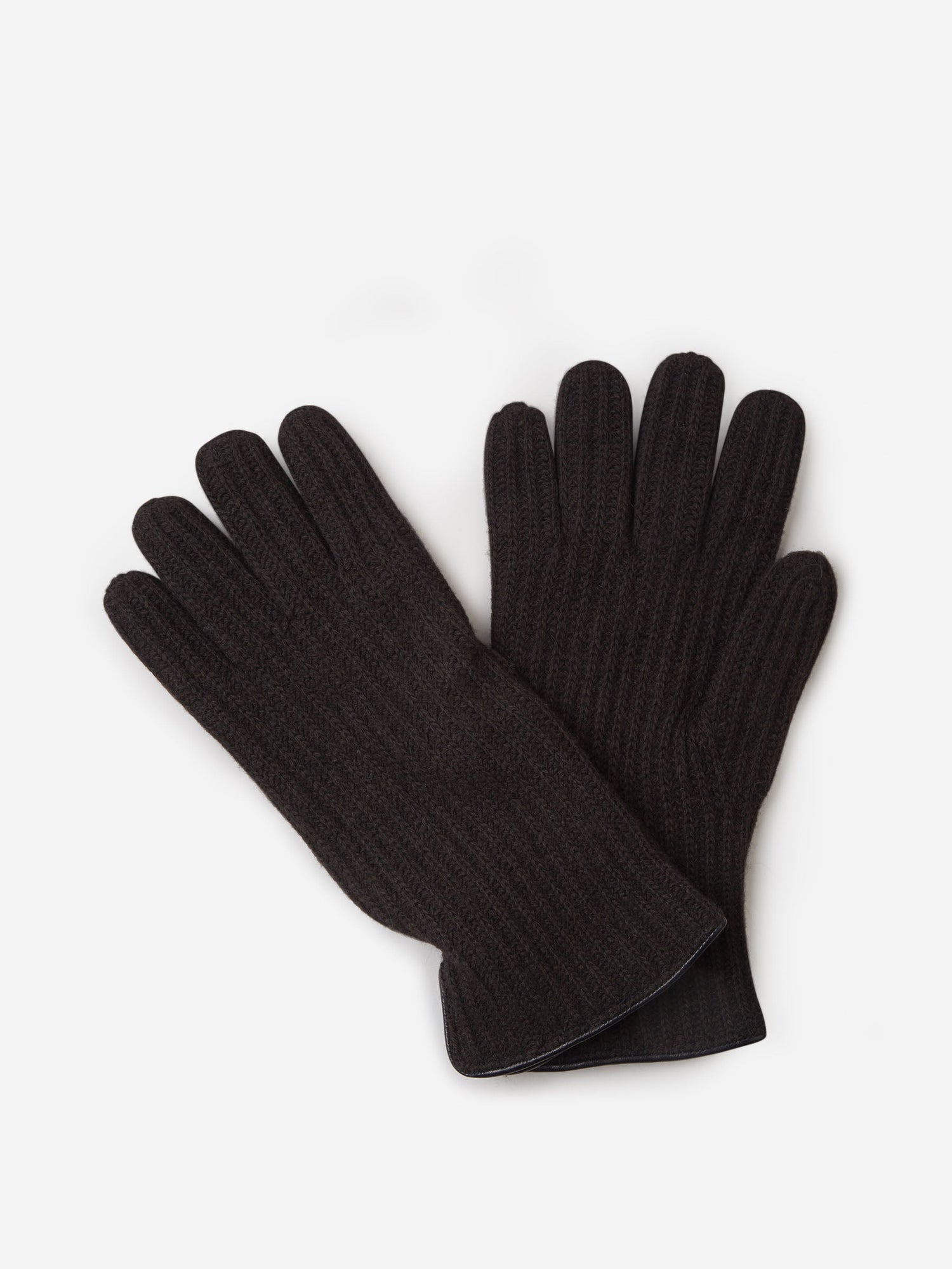 Outlet online Santa Eulalia Hombre Guantes Lana Y Piel color Gris Oscuro sku 680-000087 02 - Foto 2