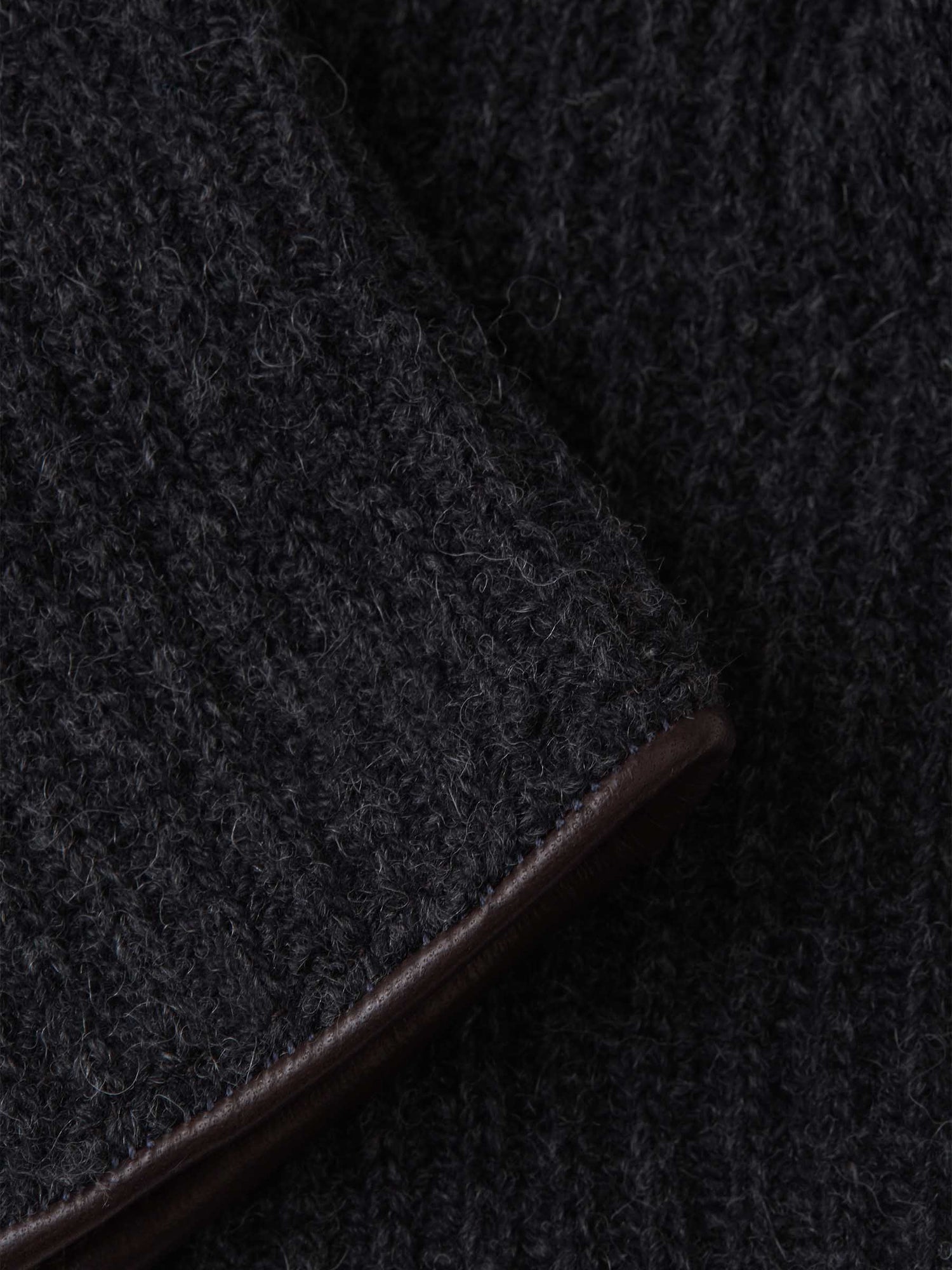 Outlet online Santa Eulalia Hombre Guantes Lana Y Piel color Marron Oscuro sku 680-000087 01 - Foto 3
