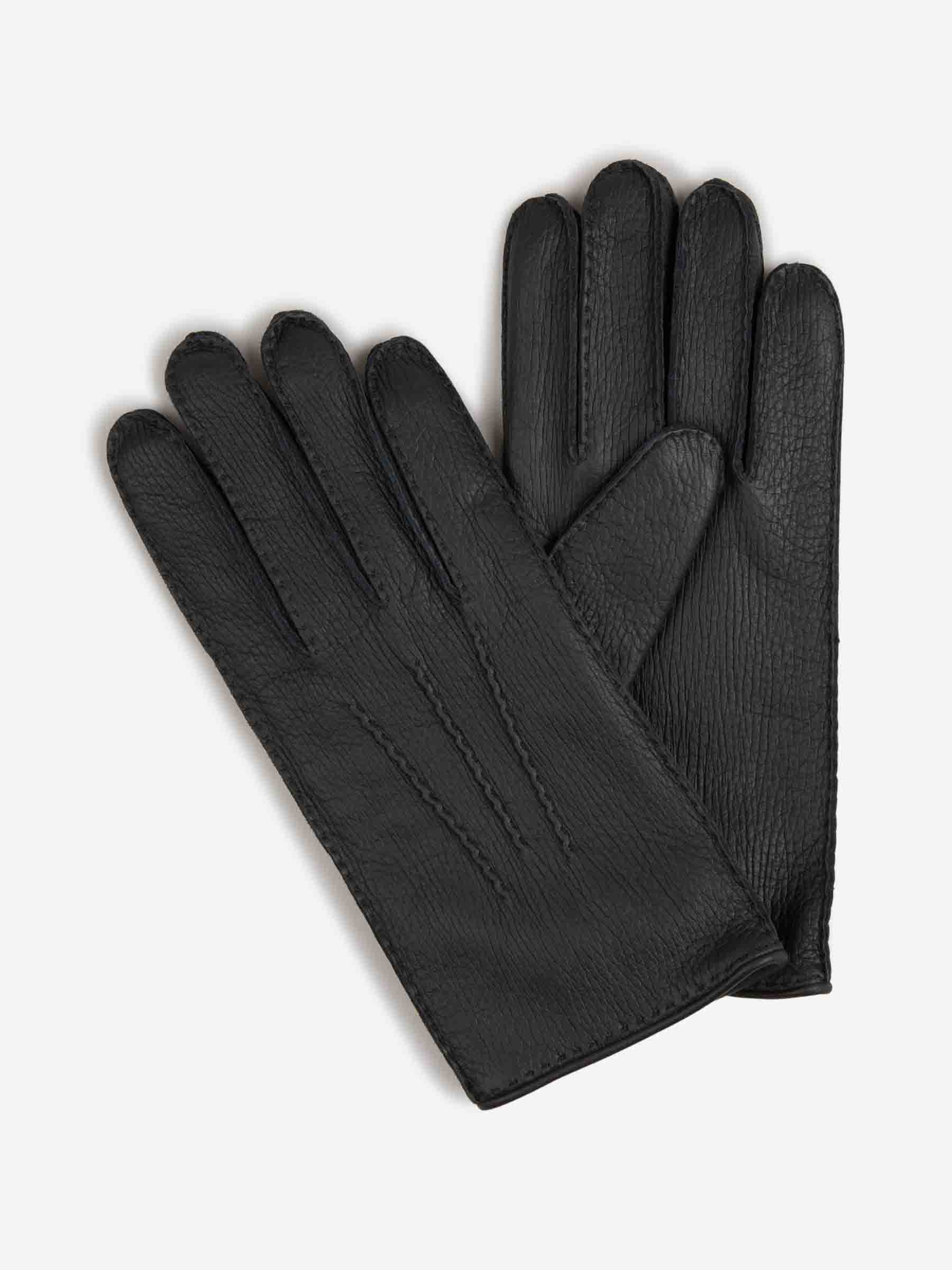 Outlet online Santa Eulalia Hombre Guantes de Piel color Negro sku 680-000125 01 - Foto 1