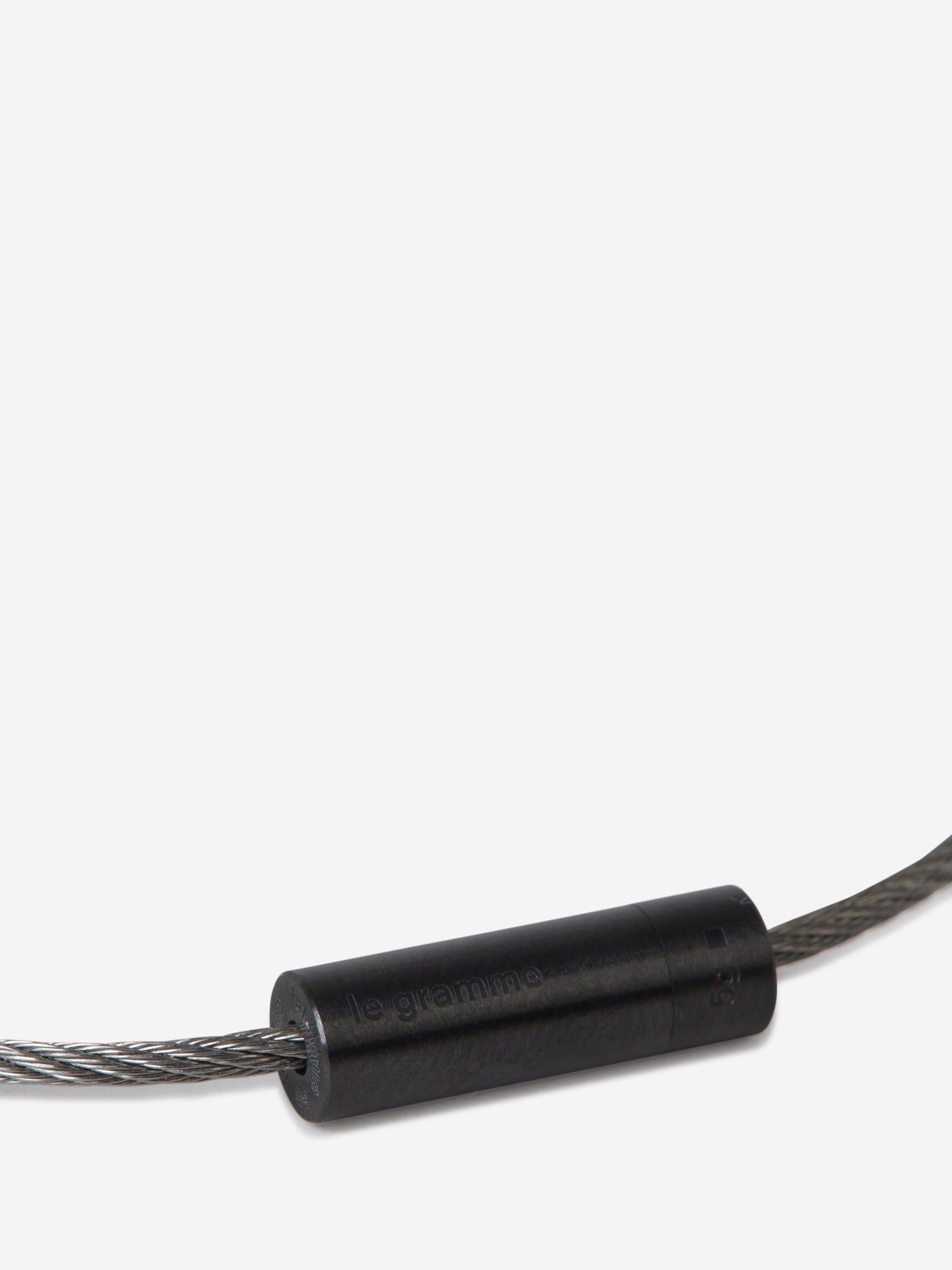 Outlet online Le Gramme Hombre Pulsera Cable Cerámica color Negro sku 682-000425 01 - Foto 2