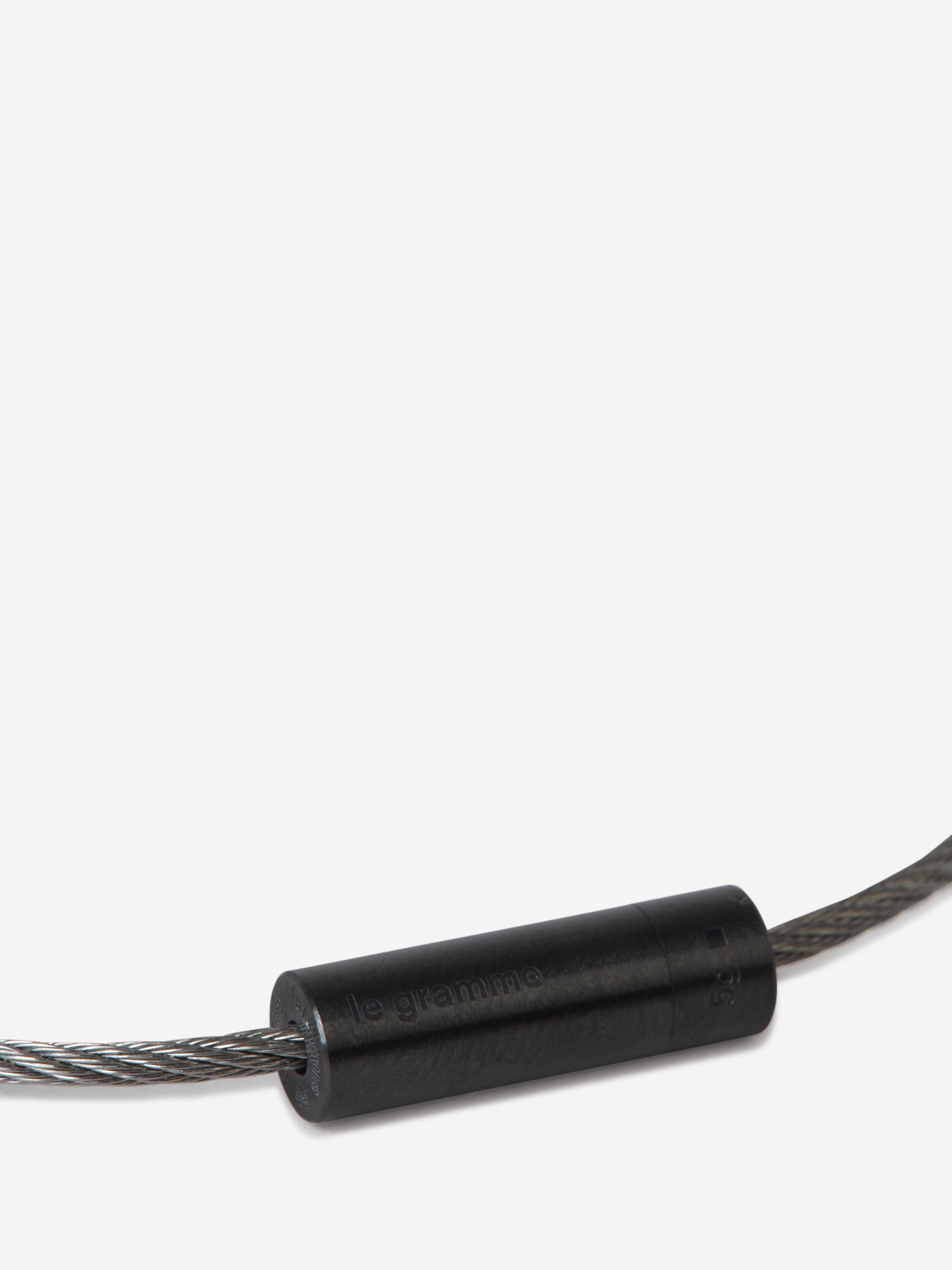 Outlet online Le Gramme Hombre Pulsera Cable Cerámica color Negro sku 682-000425 01 - Foto 2