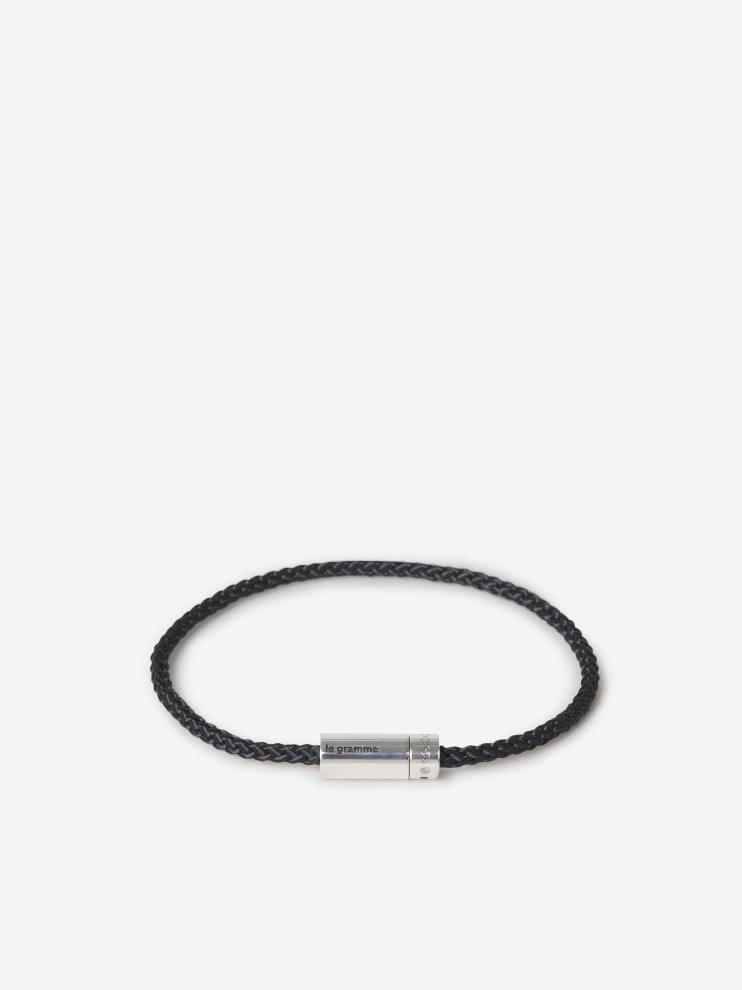 Outlet online Le Gramme Hombre Pulsera Nato Plata color Negro sku 682-000430 01 - Foto 4
