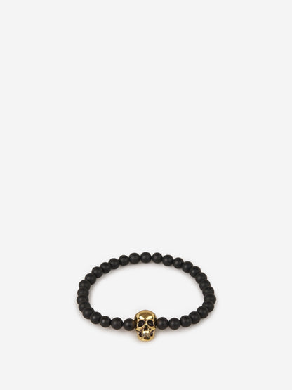 Alexander McQueen Brazalete Cuentas Calavera color Negro sku 682-000488 01 - Foto 1