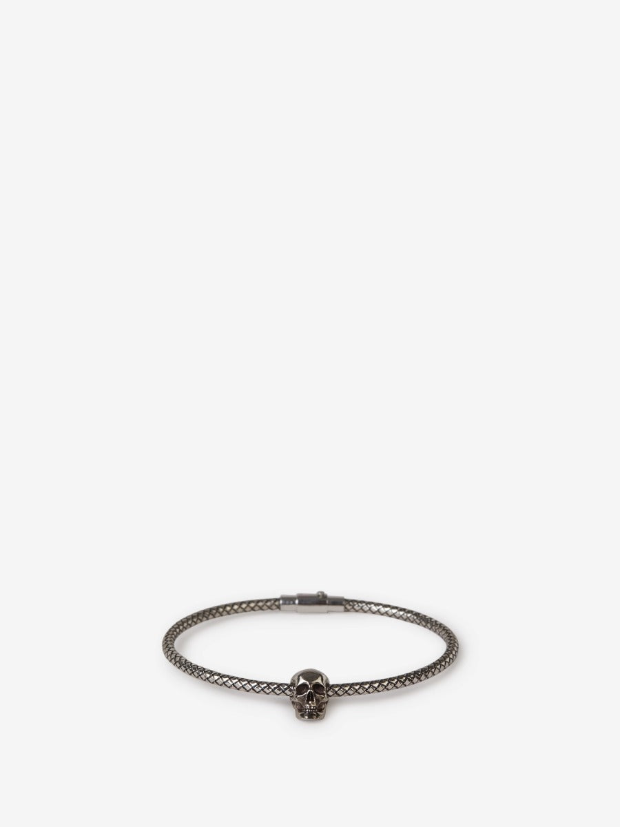 Outlet online McQueen Hombre Skull Cordón Pulsera color Negro sku 682-000528 01 - Foto 1