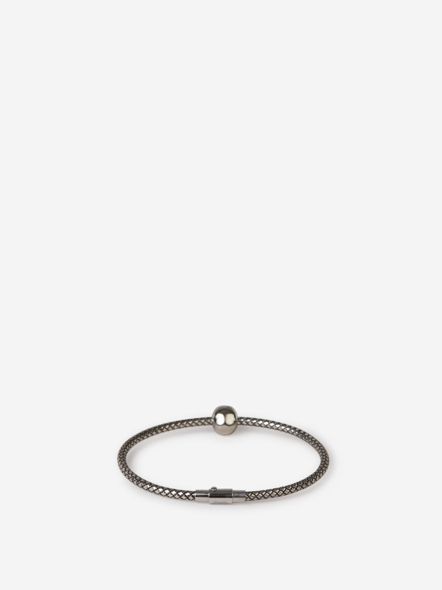 Outlet online McQueen Hombre Skull Cordón Pulsera color Negro sku 682-000528 01 - Foto 2