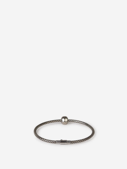 Outlet online McQueen Hombre Skull Cordón Pulsera color Negro sku 682-000528 01 - Foto 2