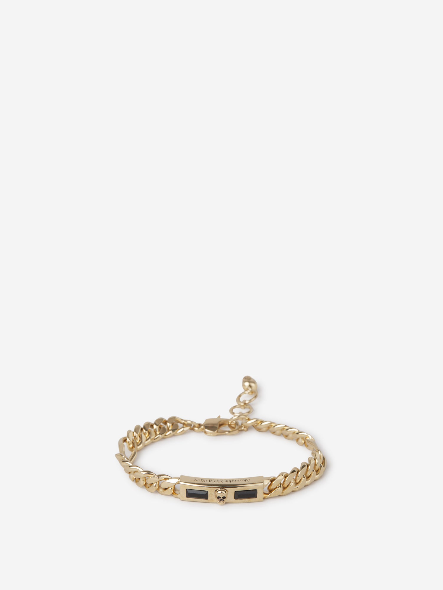 Outlet online Alexander McQueen Hombre Pulsera Cadena Placa color Dorado sku 682-000728 01 - Foto 1
