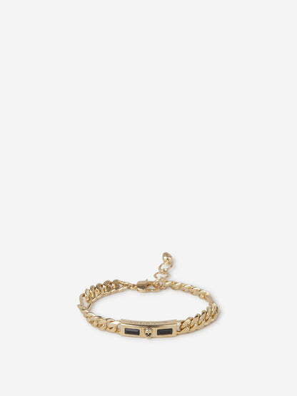 Outlet online Alexander McQueen Hombre Pulsera Cadena Placa color Dorado sku 682-000728 01 - Foto 1