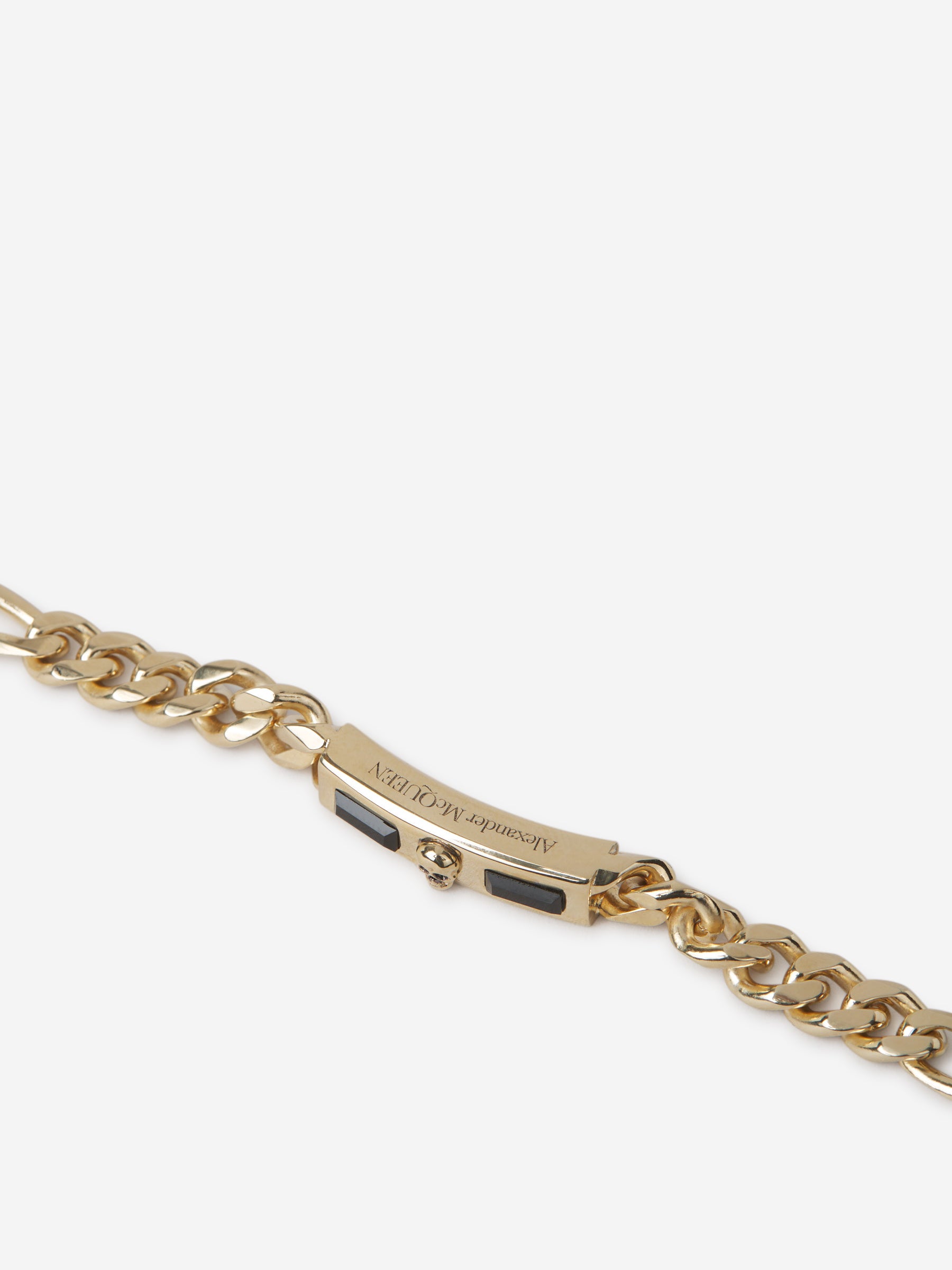 Outlet online Alexander McQueen Hombre Pulsera Cadena Placa color Dorado sku 682-000728 01 - Foto 3