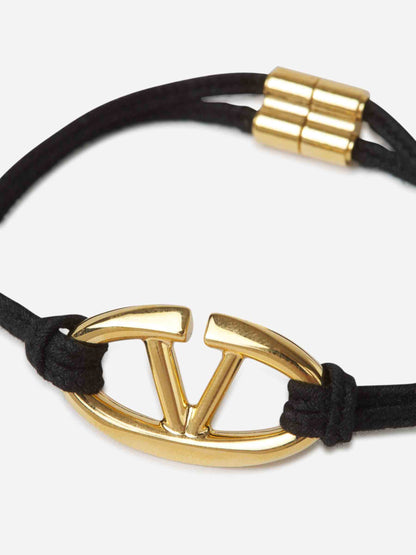 Outlet online Valentino Hombre Pulsera Cuerda VLogo color Dorado sku 682-000917 01 - Foto 3