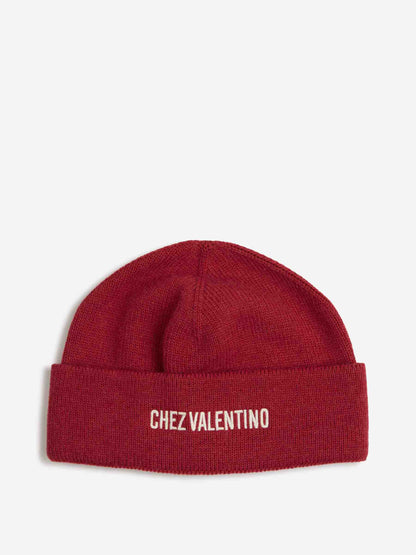 Outlet online Valentino Garavani Hombre Gorro Punto Logo color Cereza sku 689-000005 01 - Foto 1
