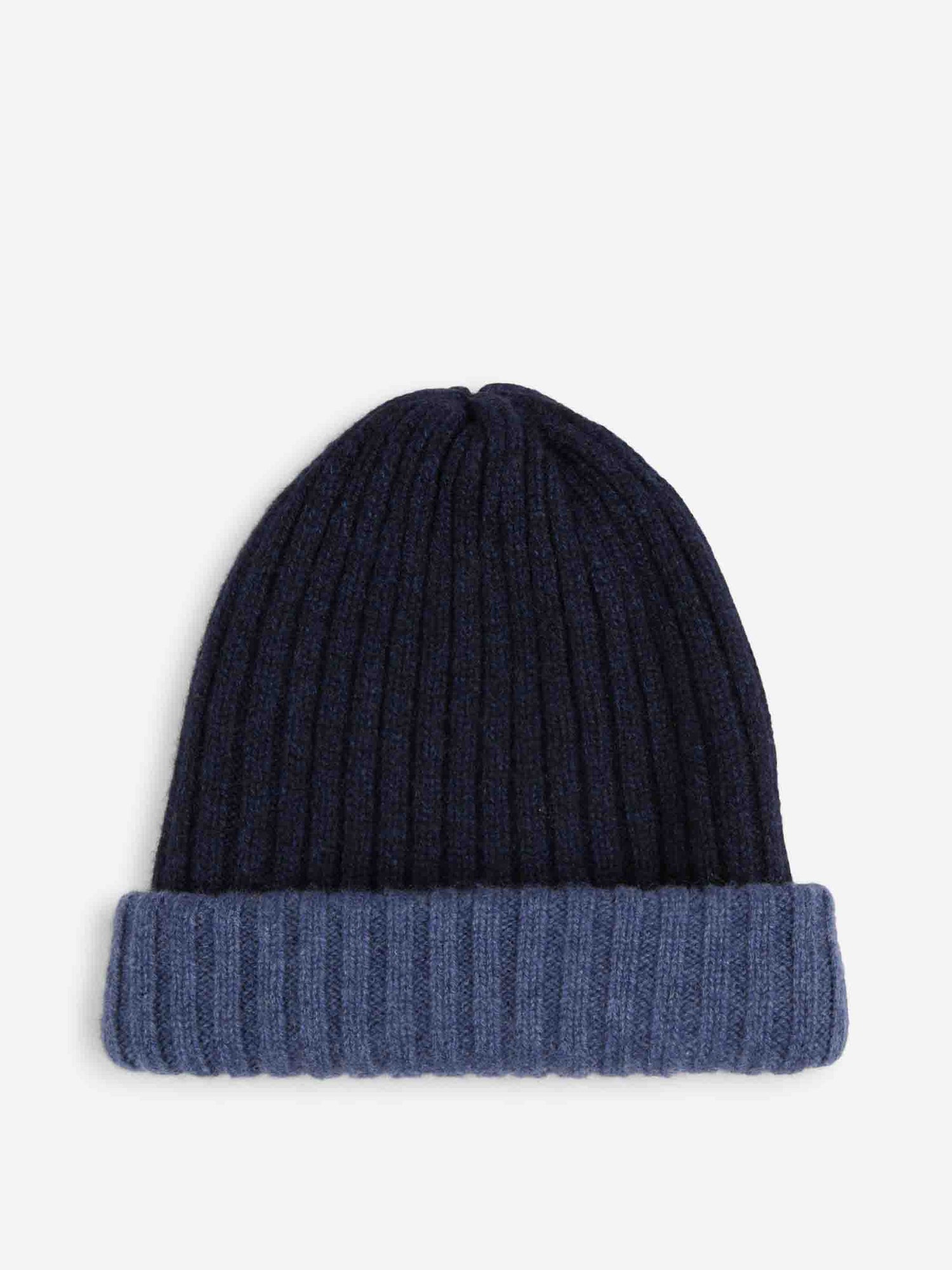 Outlet online Fedeli Hombre Gorro Double Cashmere color Azul Marino sku 689-000029 01 - Foto 2