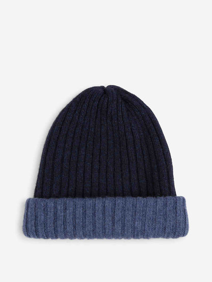 Outlet online Fedeli Hombre Gorro Double Cashmere color Azul Marino sku 689-000029 01 - Foto 2