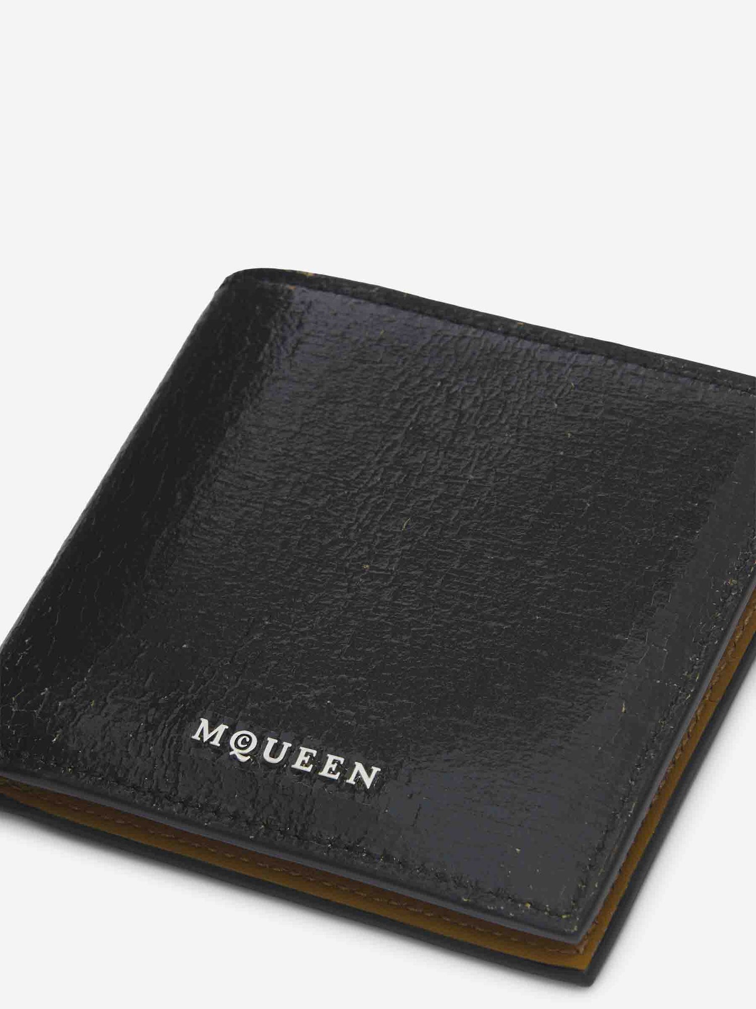 Outlet online McQueen Hombre Cartera Logo Piel color Negro sku 691-001432 01 - Foto 2